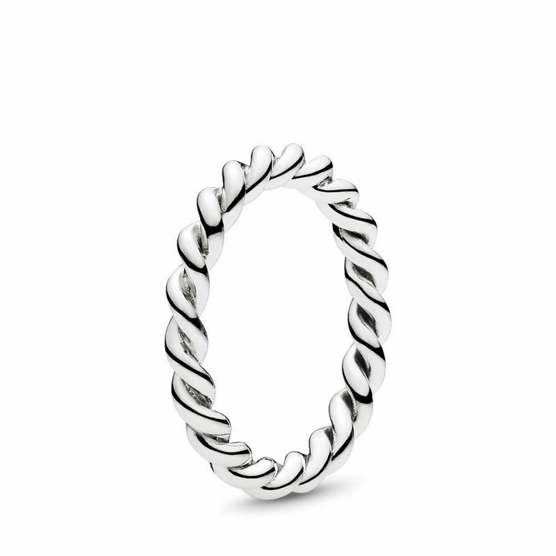 Pandora Australia Intertwined Twist Stackable Ring - Sterling Silver | CKPHJB346